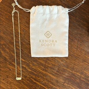 Kendra Scott Gold Necklace with Iridescent Pendant